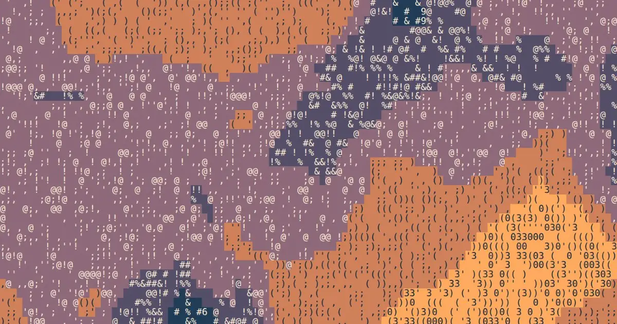 EMOTIONS — Nine Vicious. Atlas — text-mode terrain maps. Generative art from playgrnd.tools.