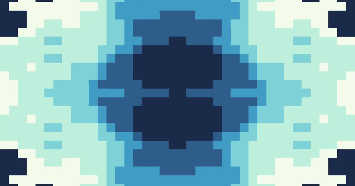 Fuyukukan — Tomoko Aran. Bloom — symmetrical pixel fields. Generative art from playgrnd.tools.